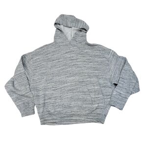 PINK Victoria's Secret hooded cropped sweatshirt Women's Size Small gray